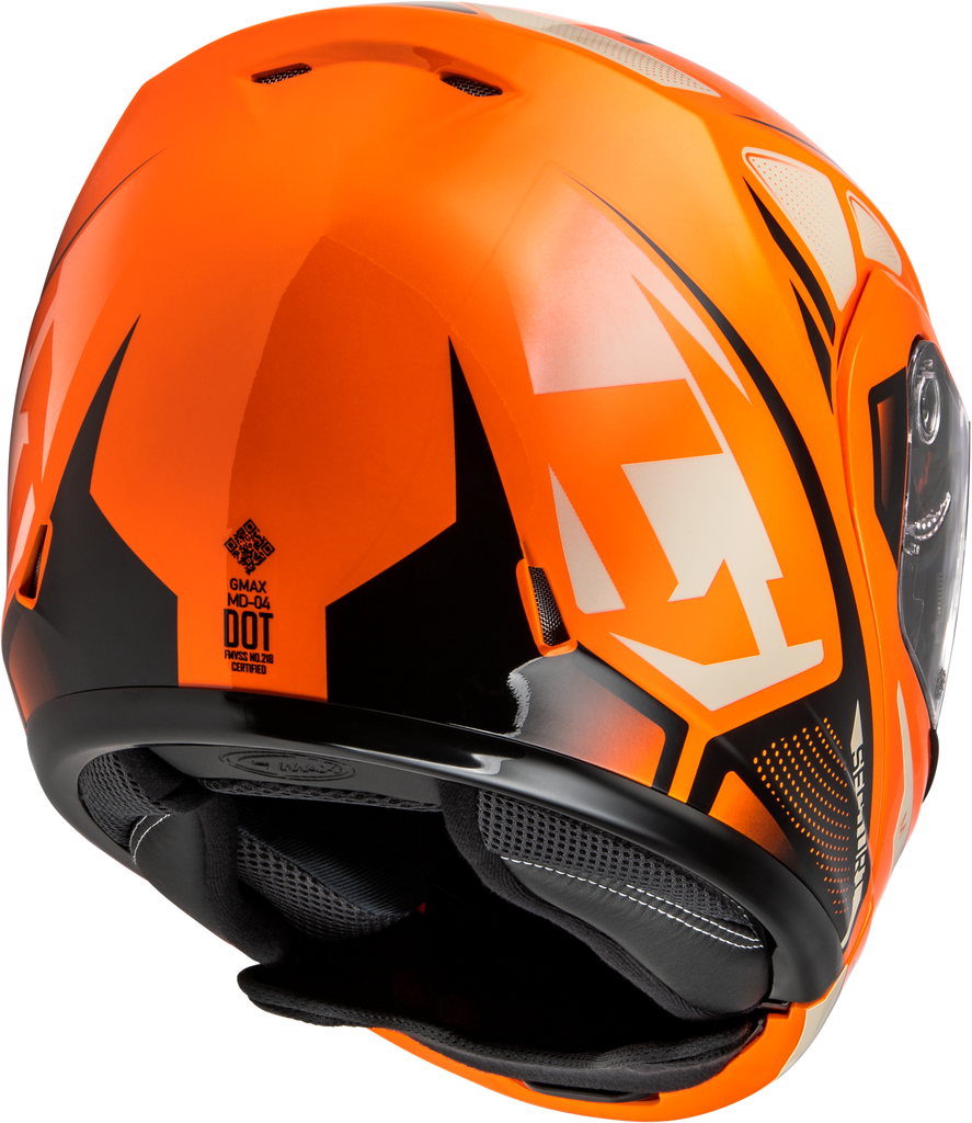 Md 04s Sector Snow Helmet Orange/Black 3x