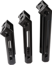 Load image into Gallery viewer, H/D Billet Risers 12" Black Kickback
