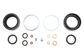 James front fork seal kit, part 14-0040b, showing new seals for motorcycle front suspension repair.