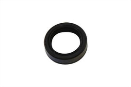 James front fork oil seal, part 14-0650a, showing a close-up of the black rubber seal for motorcycle suspension repair.