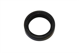 James front fork slider oil seal, part 14-0652a, showing a close-up of the black rubber seal for motorcycle suspension.