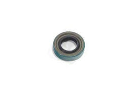 James front fork oil seal for fork slider, showing a close-up of the black rubber seal installed on the metal fork component.