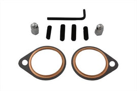 James Exhaust Stud Nut and Gasket Kit with hardware and gaskets for secure exhaust system installation.