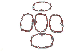 James transmission bearing housing gasket, replacement part, shown in a close-up of the gasket on a transmission component.