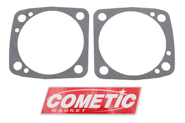 Cometic fiber engine cylinder base gasket set, 3-5/8 inch diameter, with multiple gaskets for engine sealing applications.
