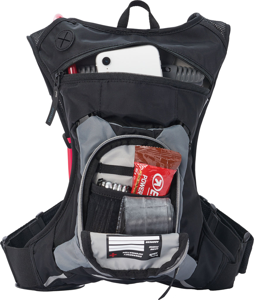 Moto Hydro 3 Blk Carbon 2.0l Hydration Pack Pnp Tube