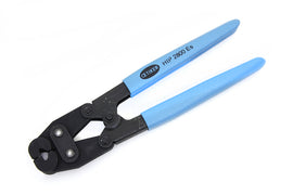 Oetiker clamp pliers tool for oil tank maintenance, featuring ergonomic handles and precision jaws for secure clamping.