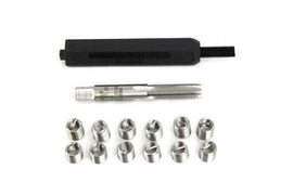 Helicoil electrical thread repair kit for case bolt and generator, featuring tools and inserts for damaged threads.
