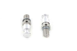 Jims engine compression release valve with metal fittings and adjustment screw, designed for motorcycle engine maintenance.