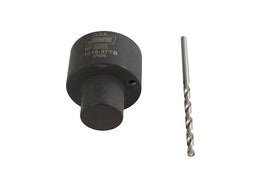 Jims Pinion Bushing Drill Jig Tool for engine repair, showing the metal jig with drill guides and mounting components.