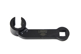Jims O2 sensor wrench tool for exhaust systems, shown in a close-up view with a metal handle and socket opening for sensor removal