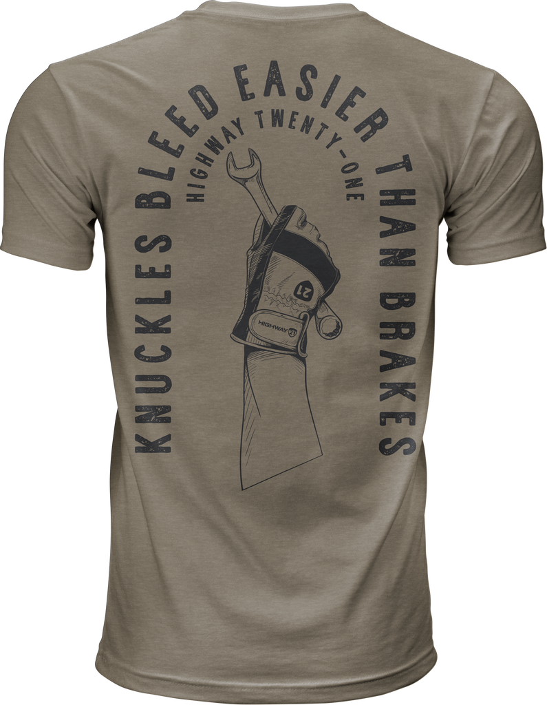 Knuckles Tee Grey Md