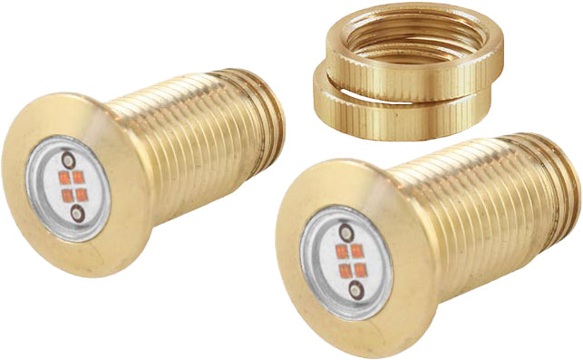 Lightning Boltz Red Led Brass
