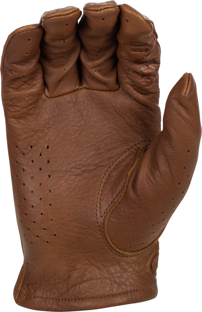 Louie Perforated Gloves Brown Sm