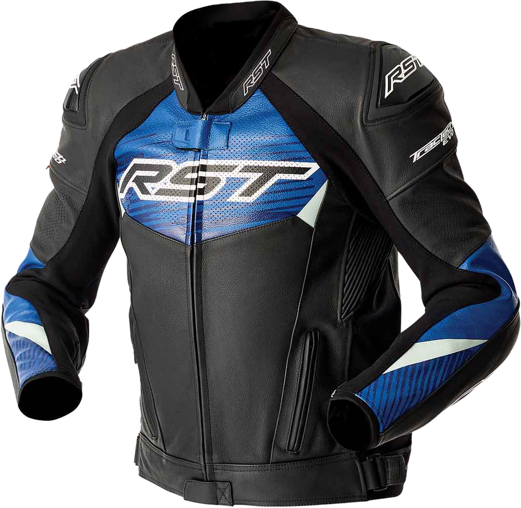 Tractech Evo D3o Jacket Blk/Blue Leather 3x