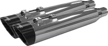 Load image into Gallery viewer, Comp S Slip On M8 Flh/Flt Chrome W/Slash Black Endcap