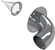 Load image into Gallery viewer, Bolt On 2" Tip Assembly Chrome