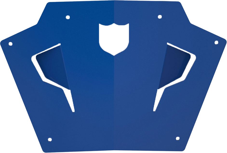 Front Sport Bumper Skid Plate Blue Pol