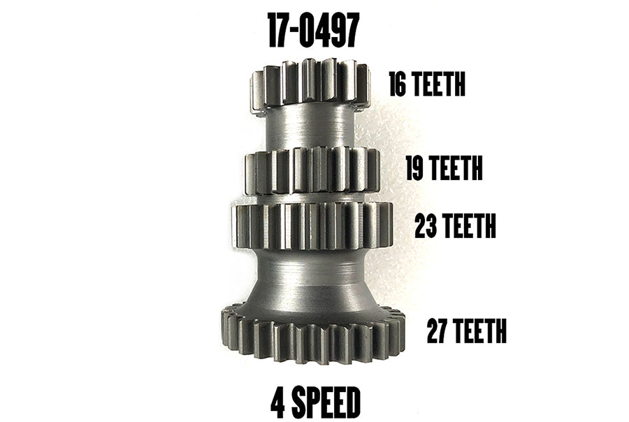 4-Speed Transmission Cluster Gear