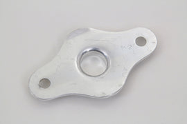 Cadmium kick starter pedal inner plate for transmission from Motorshop, showing detailed metal component with mounting holes.