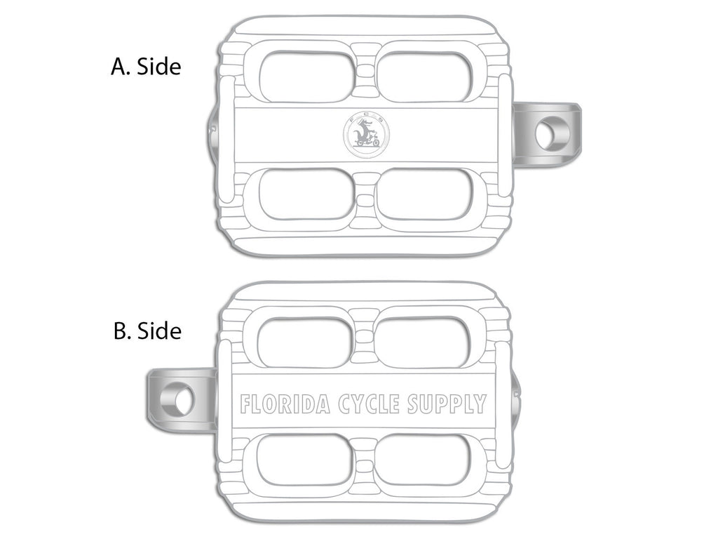 Kick Starter Pedal Assembly White