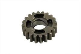 Andrews 2nd gear countershaft with 20 teeth for motorcycle transmission, showing metal gear component on a neutral background.