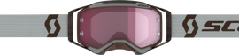 SCOTT Prospect Amplifier Goggle in grey and brown with rose-tinted lenses, designed for outdoor sports and high-performance eyewear.