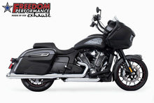 Load image into Gallery viewer, American Outlaw Slip Ons 4.5" Chrome W/Chrome Tip Indian