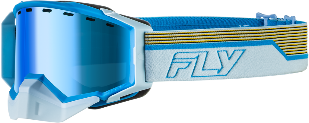 Zone Elite Sn Goggle Bl/Lt Gry W/Dark Blue Mir/Plrzd Amb Lens