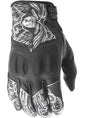 Women's Vixen Gloves Black/White Lace 2x