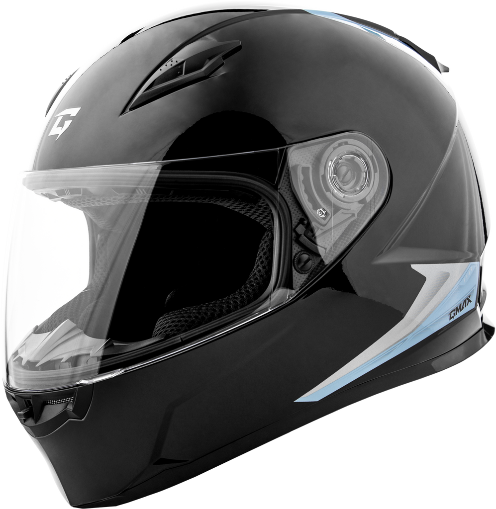 Ff 49 Syth Helmet Black/Silver Blue Xl