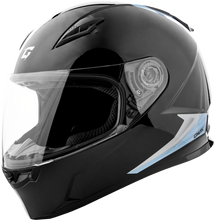 Load image into Gallery viewer, Ff 49 Syth Helmet Black/Silver Blue 2x