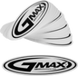 Sticker Gmax Helmets Logo Black/White 5