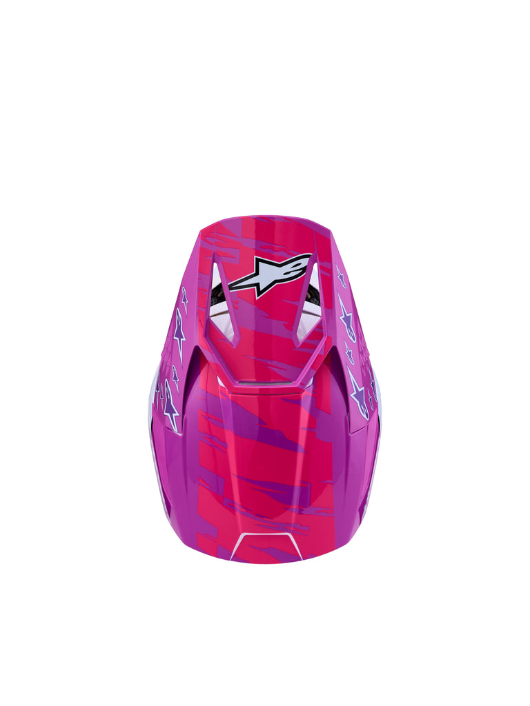 S M3 Falcon Yth Hlmt Ece06/Dot Prpl/Wht/Blk/Pink Fl Gl Yl