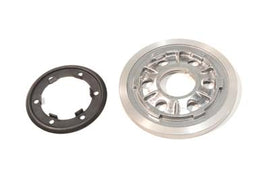 York drive line clutch pressure plate, automotive part, showing the metal plate and spring mechanism for vehicle clutch system