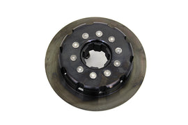 York side valve clutch drive disc with studs, showing detailed metal surface and mounting features.