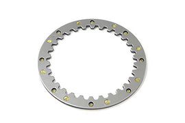 York drive line clutch spring center plate, metal component with spring holes, used in vehicle clutch systems.