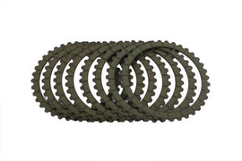 Barnett drive line clutch plate set with friction material, designed for motorcycle clutch systems, shown in the image.