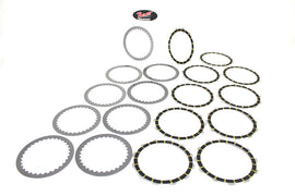 Barnett Carbon Fiber Extra Plate Clutch Kit for drive line applications, showing the lightweight carbon fiber clutch plates.