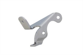 Chrome clutch cable bracket for handlebar control by York, featuring a sturdy and polished mounting solution for motorcycle handlebars.