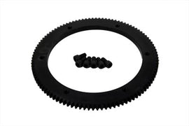York 102 Tooth Clutch Drum Starter Ring Gear Bolt-On for electrical applications, showing the gear's detailed teeth and bolt-on design.
