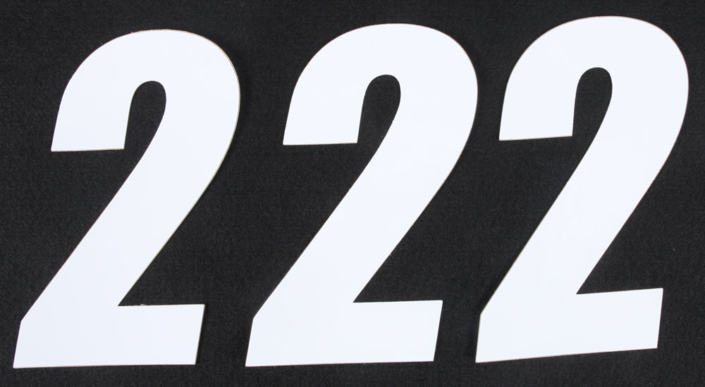 Number 2 White 6" 3/Pk