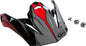 Visor W/Screws Revoke Mx 86 Black/Red