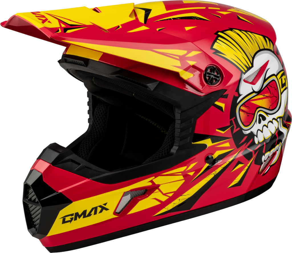 Youth Mx 46y Unstable Helmet Red/Yellow Ym