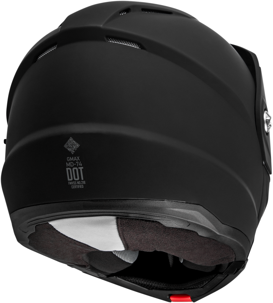 Md 74 Solid Helmets Matte Black 3x