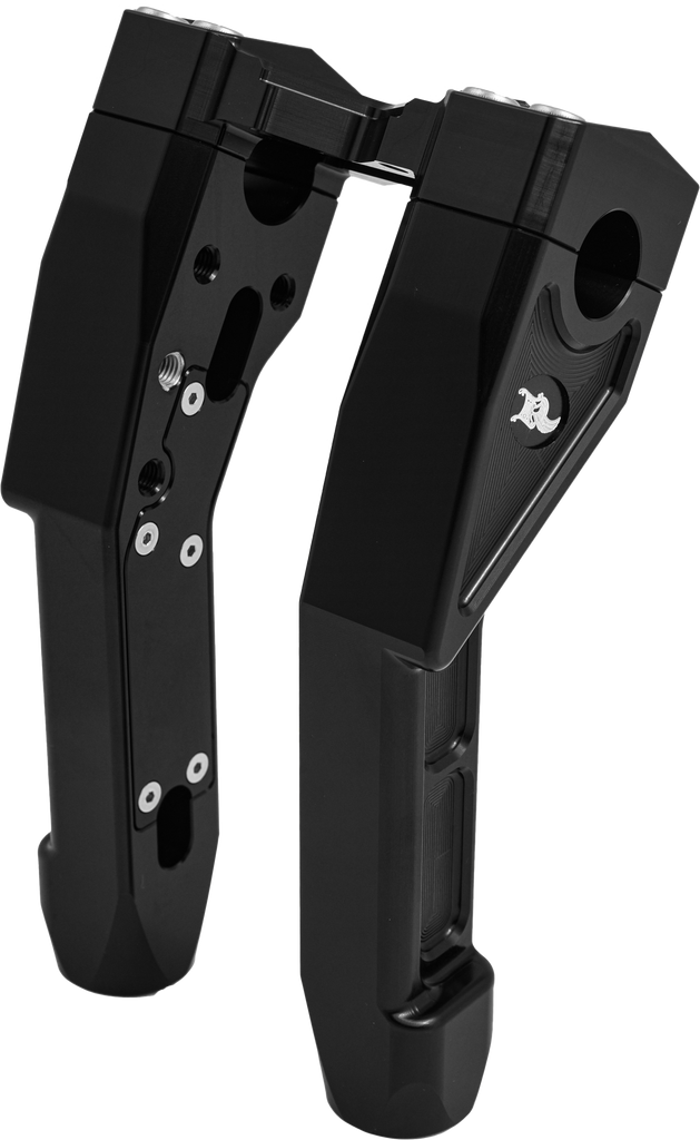 Nl 1 1/8" X Riser 8" Pull Back Black