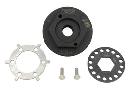 Jims Drive Line Compensator Lock Nut Kit with multiple lock nuts and tools for secure installation on motorcycle drive lines.