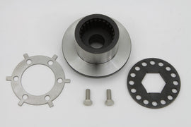 Jims Drive Line Compensator Lock Nut Kit with metal nuts and tools for secure motorcycle drive line assembly.