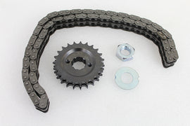 York 23-tooth spline sprocket and chain kit for drive line applications, featuring durable metal components and precise engineering.