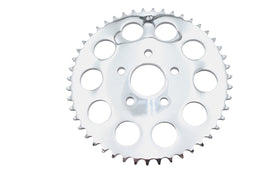 Ultima rear sprocket with 47 teeth for drive line, raw finish, designed for motorcycle performance.